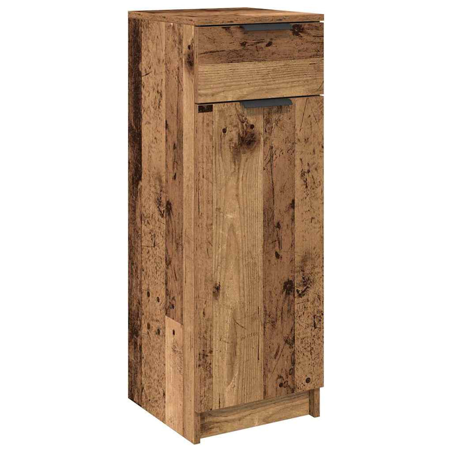 Badkamer Kast met lade Oud hout 32 x 34 x 90 cm Bewerkt hout
