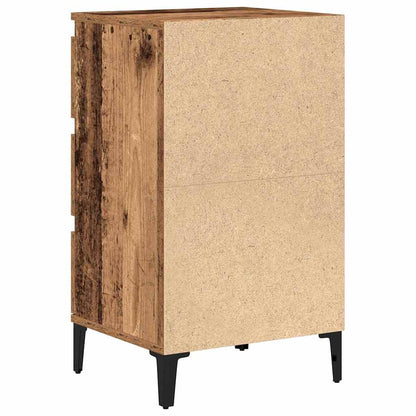 Nachtkastje met lade Oudhout 45 x 35 x 44 cm Bewerkt hout