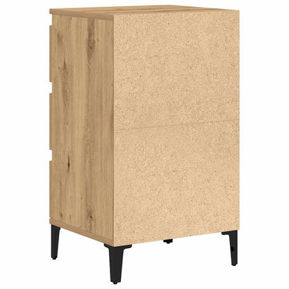 Nachtkastje met lade Artisan Eiken 45 x 35 x 44 cm Bewerkt hout