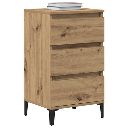 Nachtkastje met lade Artisan Eiken 45 x 35 x 44 cm Bewerkt hout