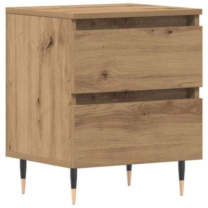 Nachtkastje met lade Artisan Eiken 40 x 35 x 50 cm Bewerkt hout