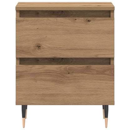 Nachtkastje met lade Artisan Eiken 40 x 35 x 50 cm Bewerkt hout