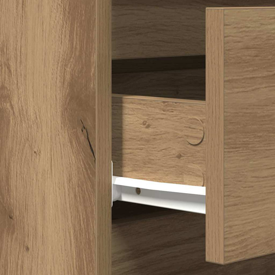 Dressoir met lade Artisan Eiken 60 x 35 x 70 cm Bewerkt hout