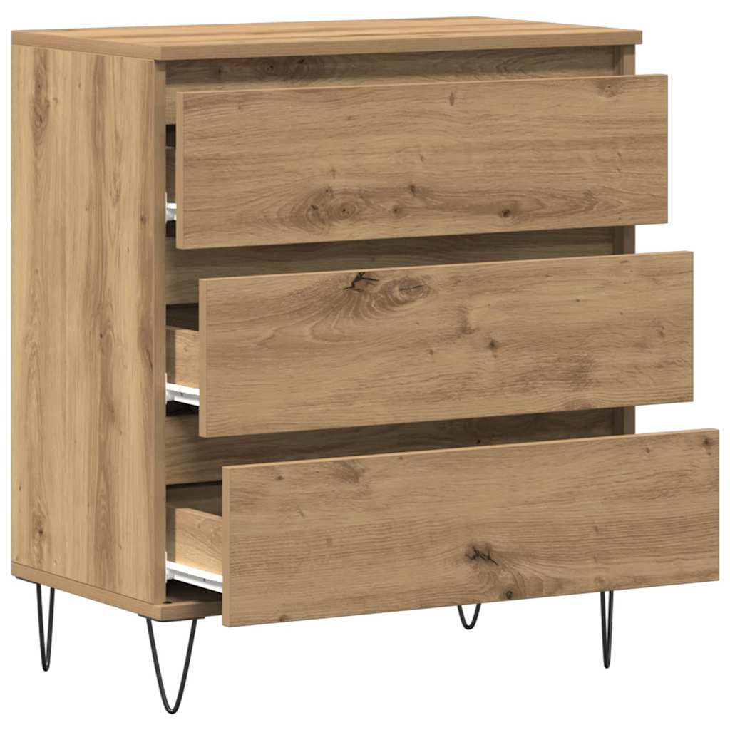 Dressoir met lade Artisan Eiken 60 x 35 x 70 cm Bewerkt hout
