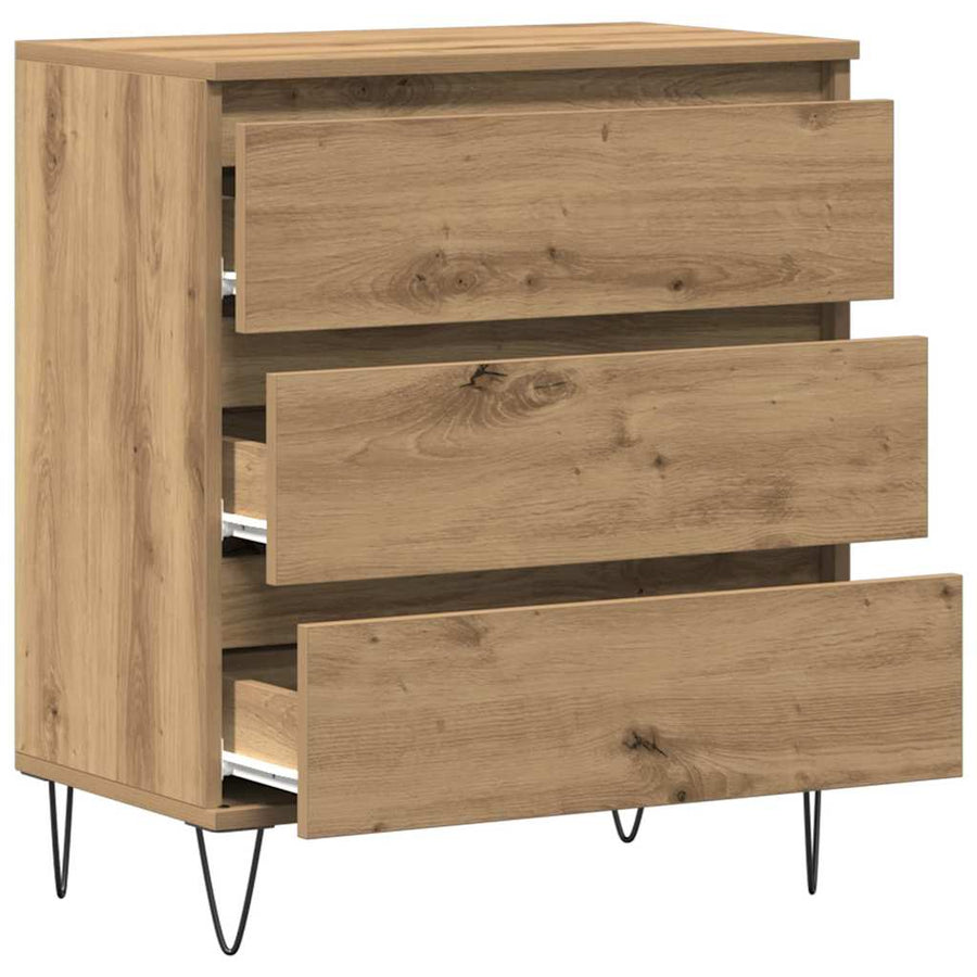 Dressoir met lade Artisan Eiken 60 x 35 x 70 cm Bewerkt hout