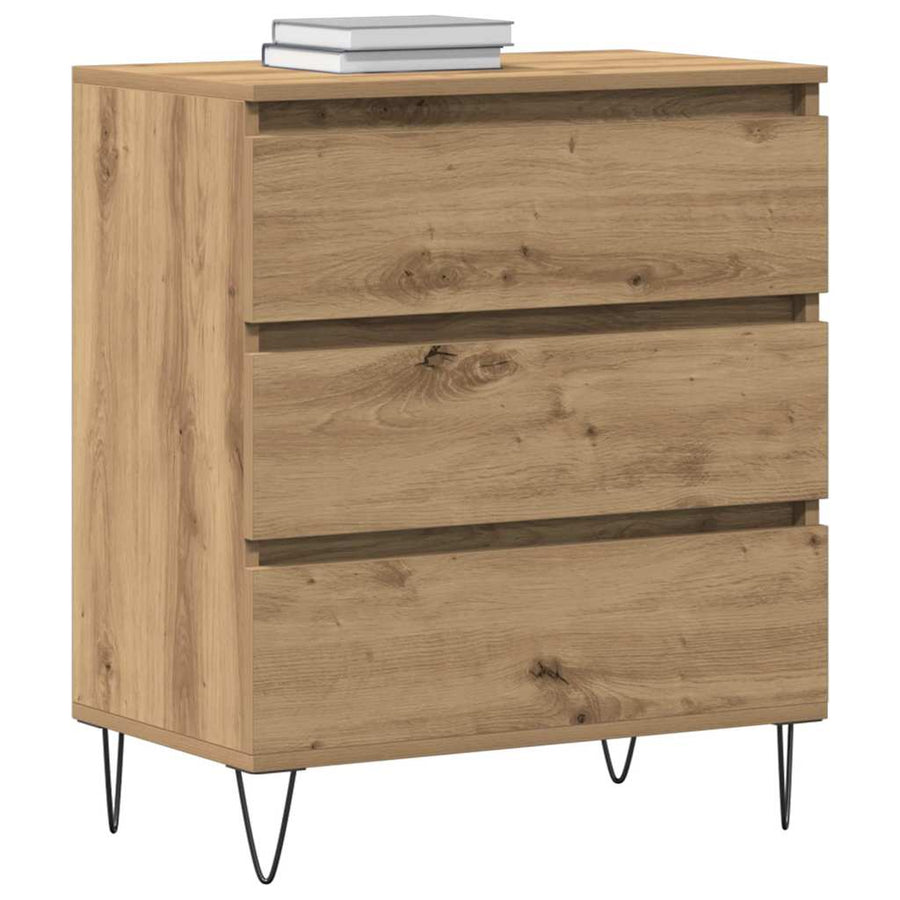 Dressoir met lade Artisan Eiken 60 x 35 x 70 cm Bewerkt hout