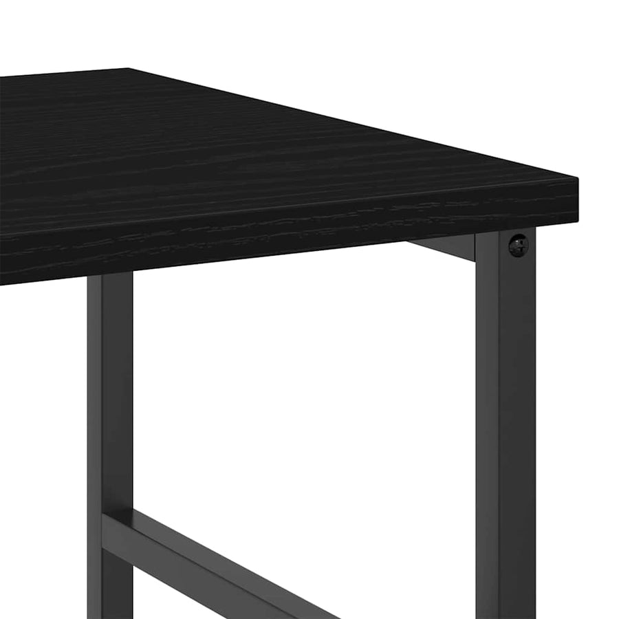 Boekenkast Zwart Eiken 50 x 33 x 117,5 cm Bewerkt hout