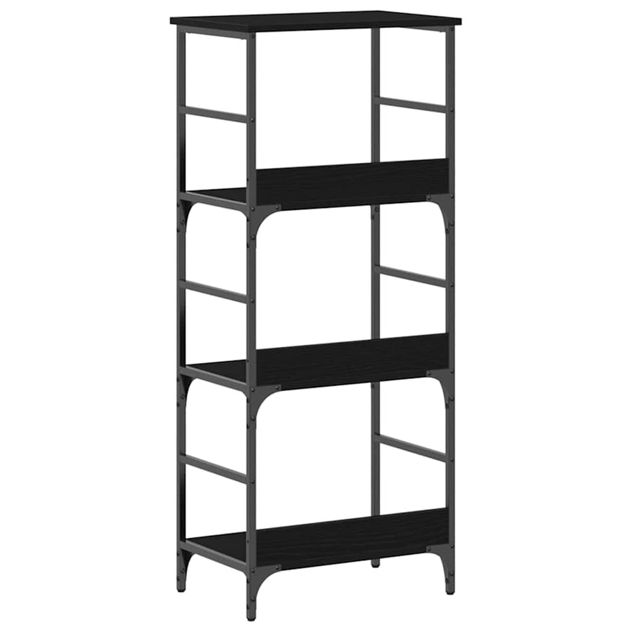 Boekenkast Zwart Eiken 50 x 33 x 117,5 cm Bewerkt hout