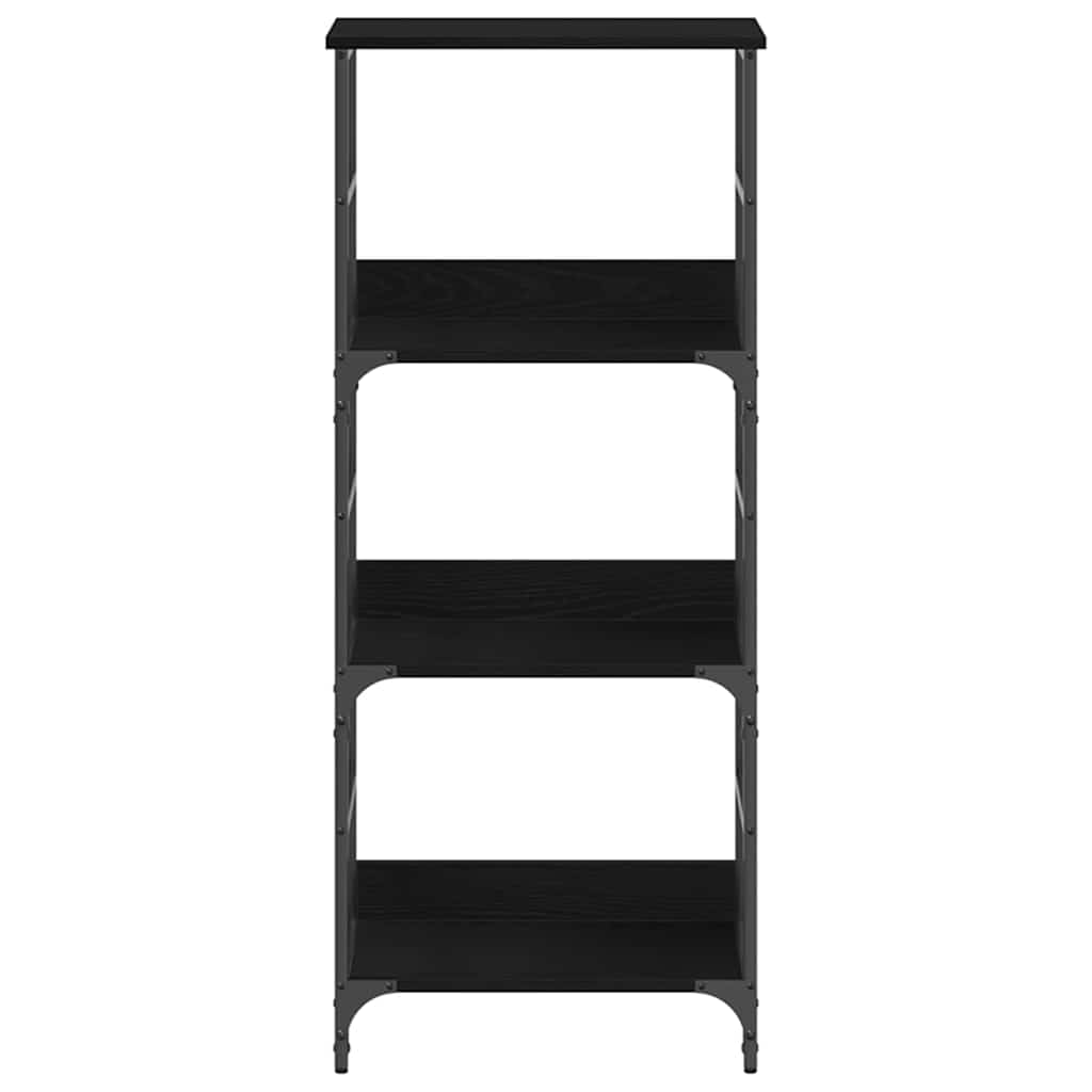 Boekenkast Zwart Eiken 50 x 33 x 117,5 cm Bewerkt hout