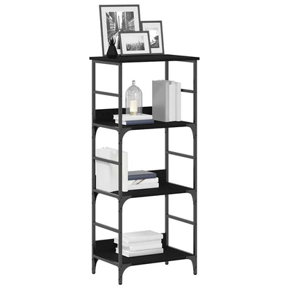Boekenkast Zwart Eiken 50 x 33 x 117,5 cm Bewerkt hout