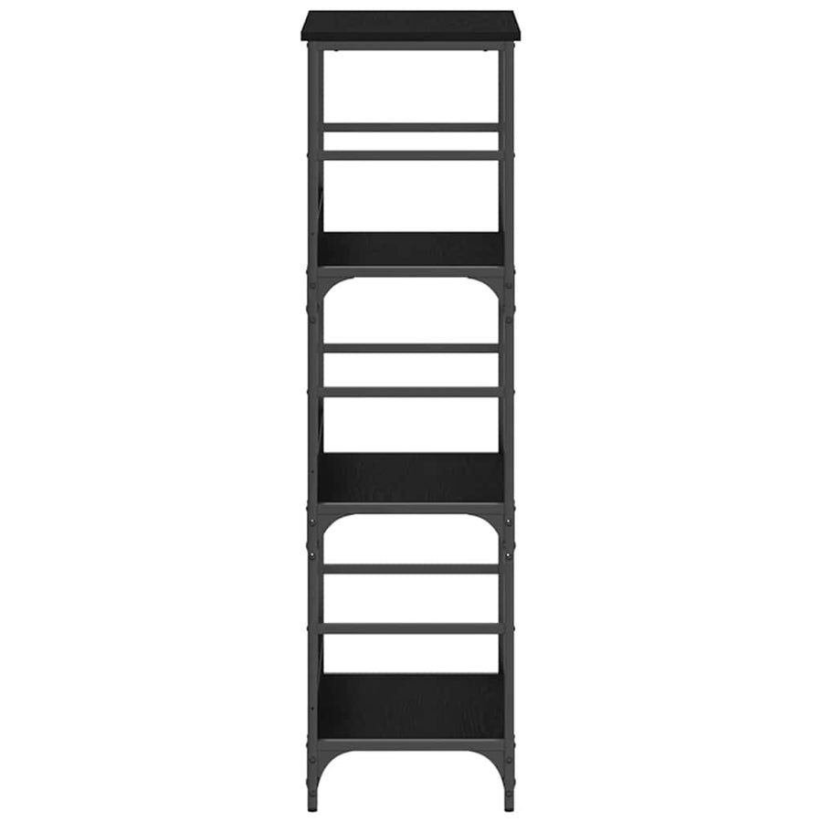 Boekenkast Zwart Eiken 50 x 33 x 117,5 cm Bewerkt hout