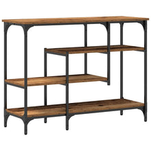 Console Tafel Oud hout 100 x 35 x 75 cm Gelaagd hout en metaal