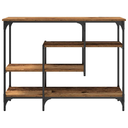 Console Tafel Oud hout 100 x 35 x 75 cm Gelaagd hout en metaal