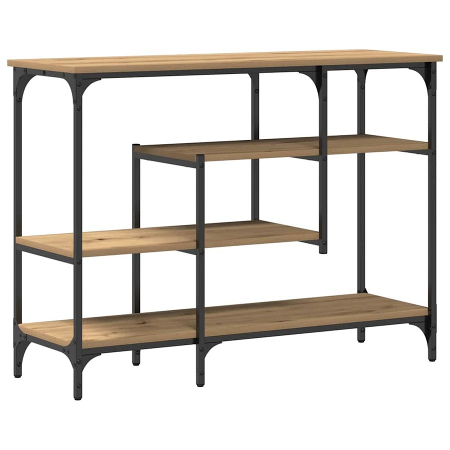 Console Tafel artisanaal eikenkleurig 100 x 35 x 75 cm
