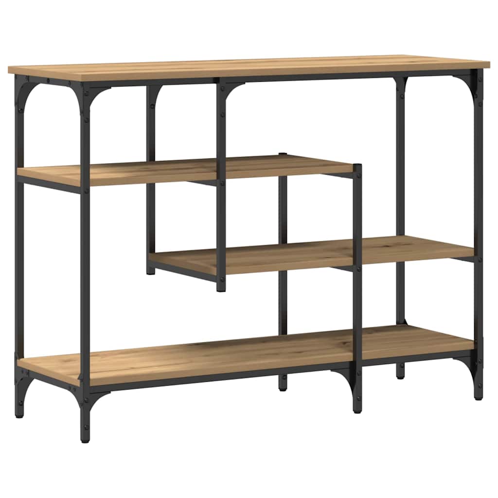 Console Tafel artisanaal eikenkleurig 100 x 35 x 75 cm