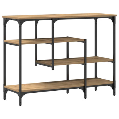 Console Tafel artisanaal eikenkleurig 100 x 35 x 75 cm