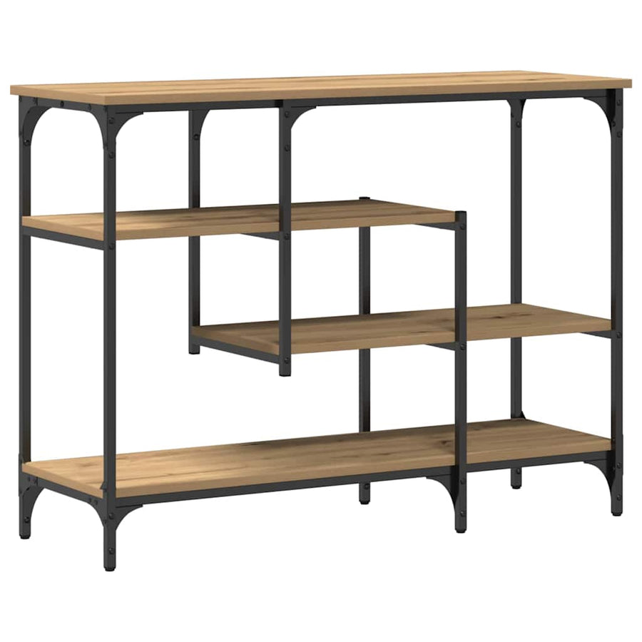Console Tafel artisanaal eikenkleurig 100 x 35 x 75 cm