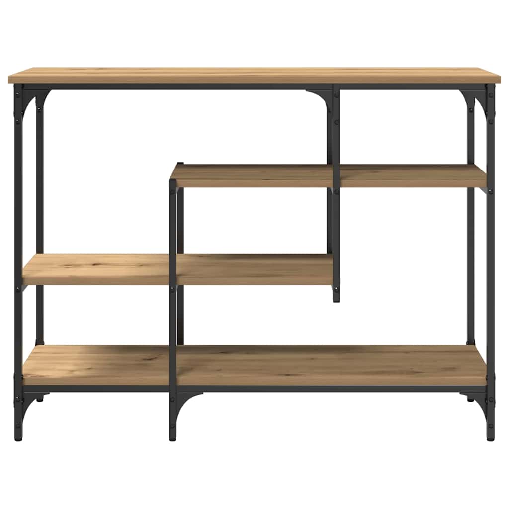 Console Tafel artisanaal eikenkleurig 100 x 35 x 75 cm