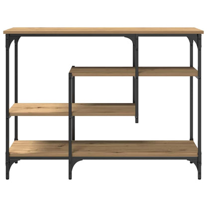 Console Tafel artisanaal eikenkleurig 100 x 35 x 75 cm