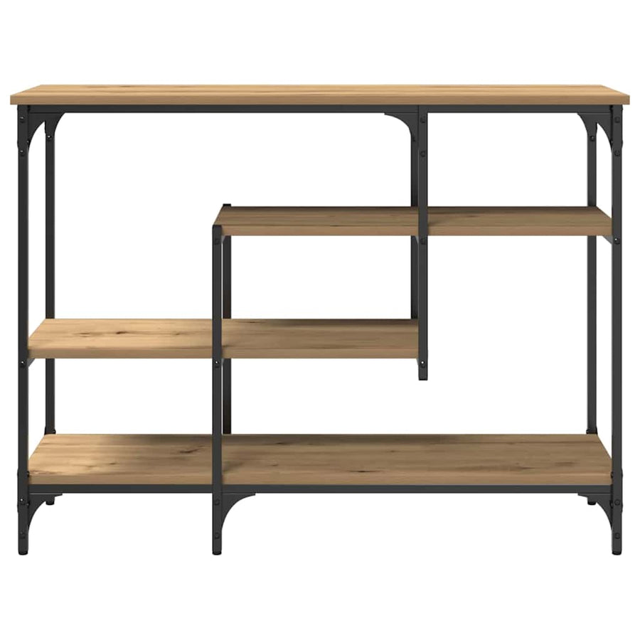 Console Tafel artisanaal eikenkleurig 100 x 35 x 75 cm