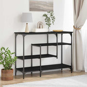 Console tafel zwart eiken 100x35x75 cm