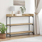 Console Table artisanal oak-colored 100 x 30 x 80 cm