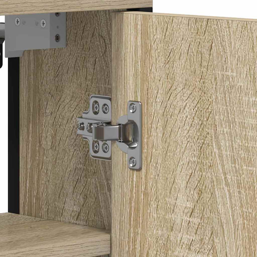 Badkamer Spiegel Beige 60 x 16 x 60 cm Glas en Engineered Hout
