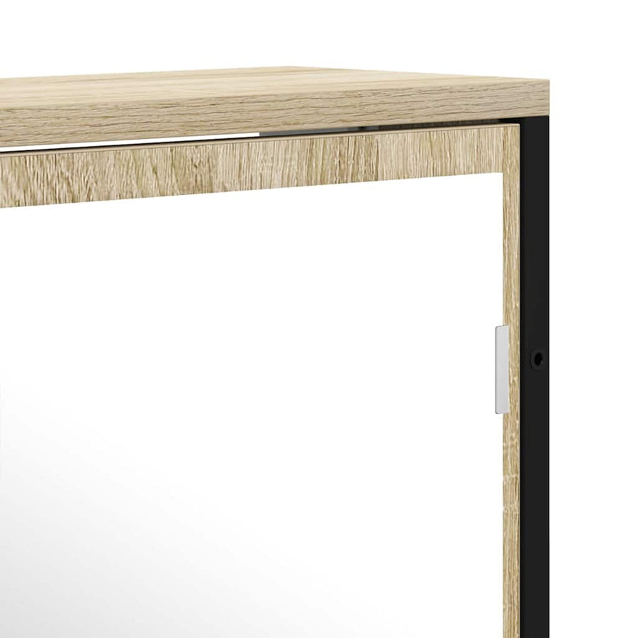 Badkamer Spiegel Beige 60 x 16 x 60 cm Glas en Engineered Hout