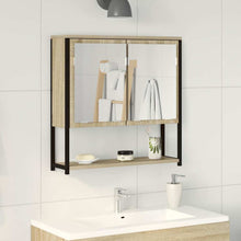 Badkamer Spiegel Beige 60 x 16 x 60 cm Glas en Engineered Hout