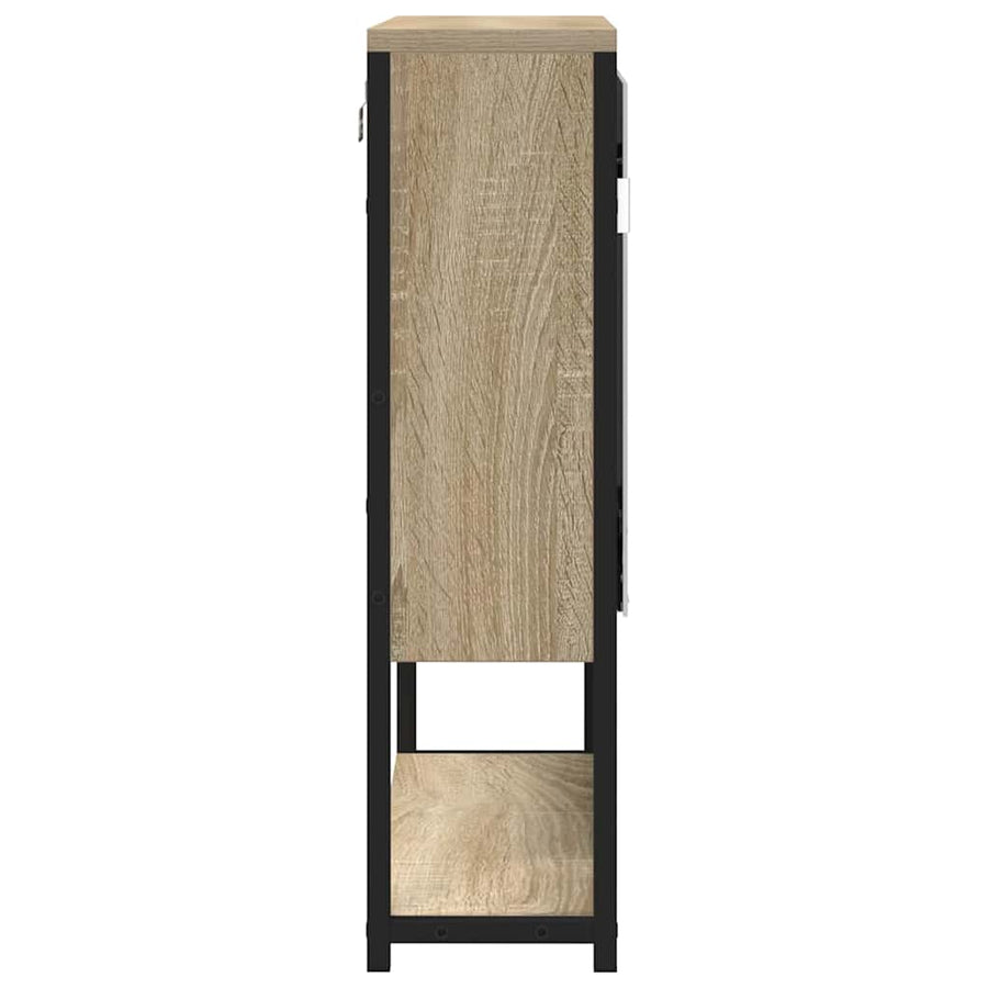Badkamer Spiegel Beige 60 x 16 x 60 cm Glas en Engineered Hout