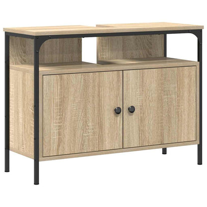 Badkamertenk te kast Bruin 80 x 30 x 60 cm Bewerkt hout