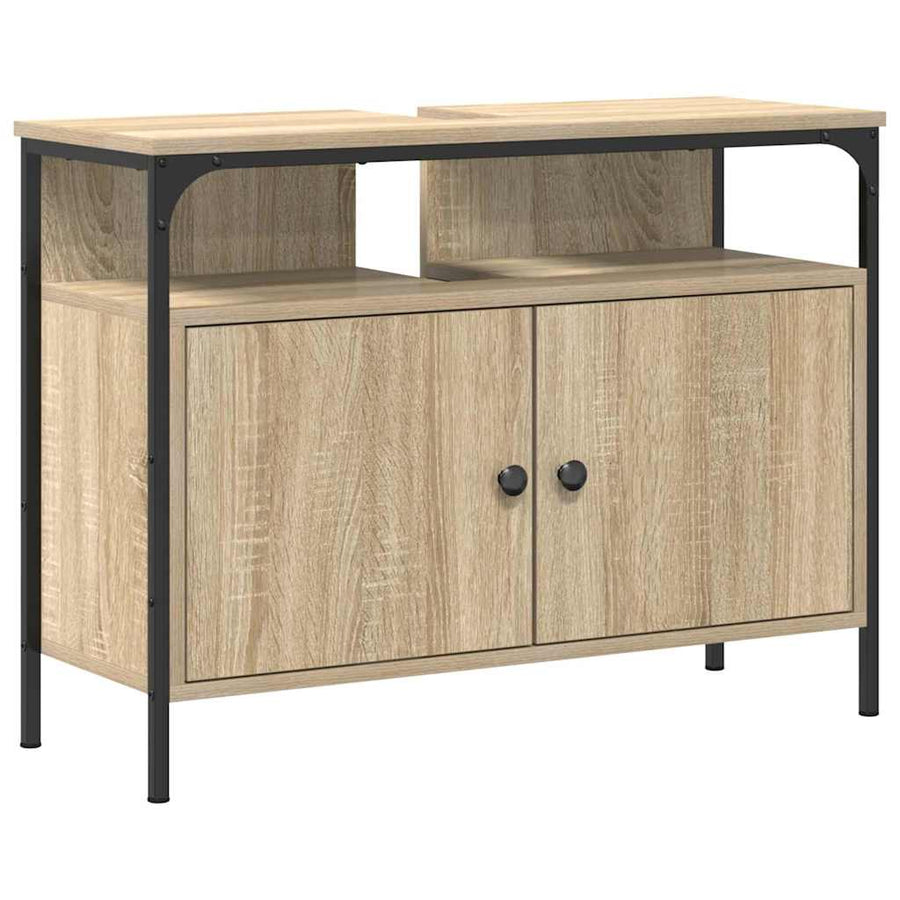 Badkamertenk te kast Bruin 80 x 30 x 60 cm Bewerkt hout
