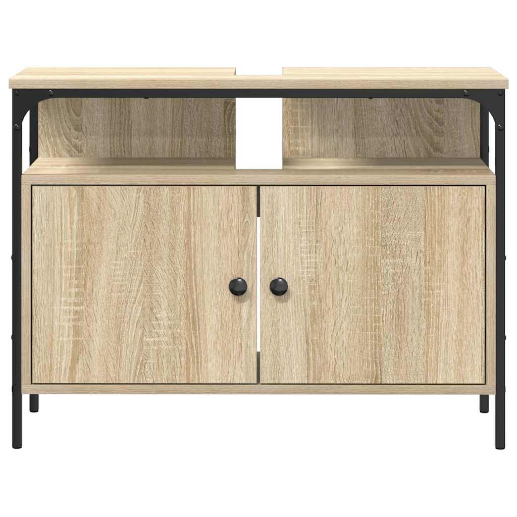 Badkamertenk te kast Bruin 80 x 30 x 60 cm Bewerkt hout