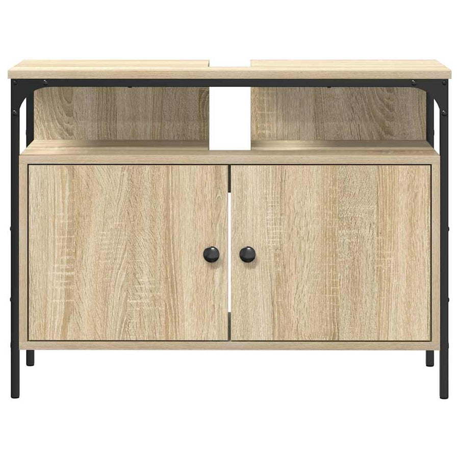 Badkamertenk te kast Bruin 80 x 30 x 60 cm Bewerkt hout