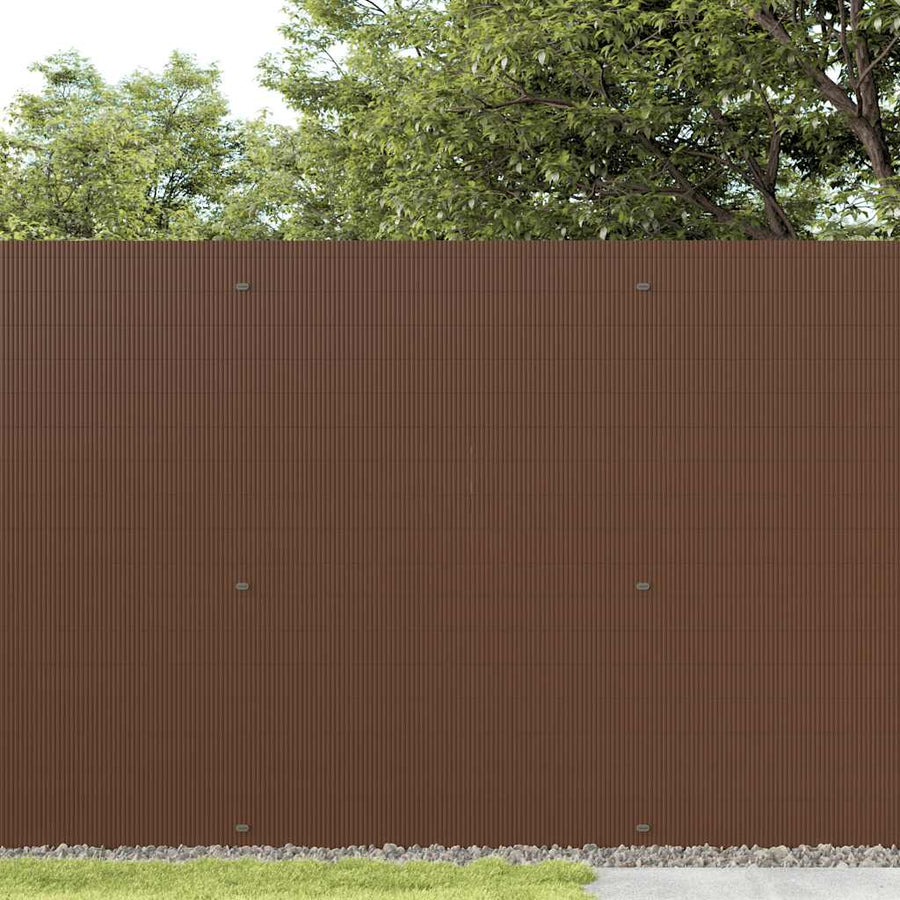 Tuinhek Dubbelzijdig Bruin 1,8x3 m PVC