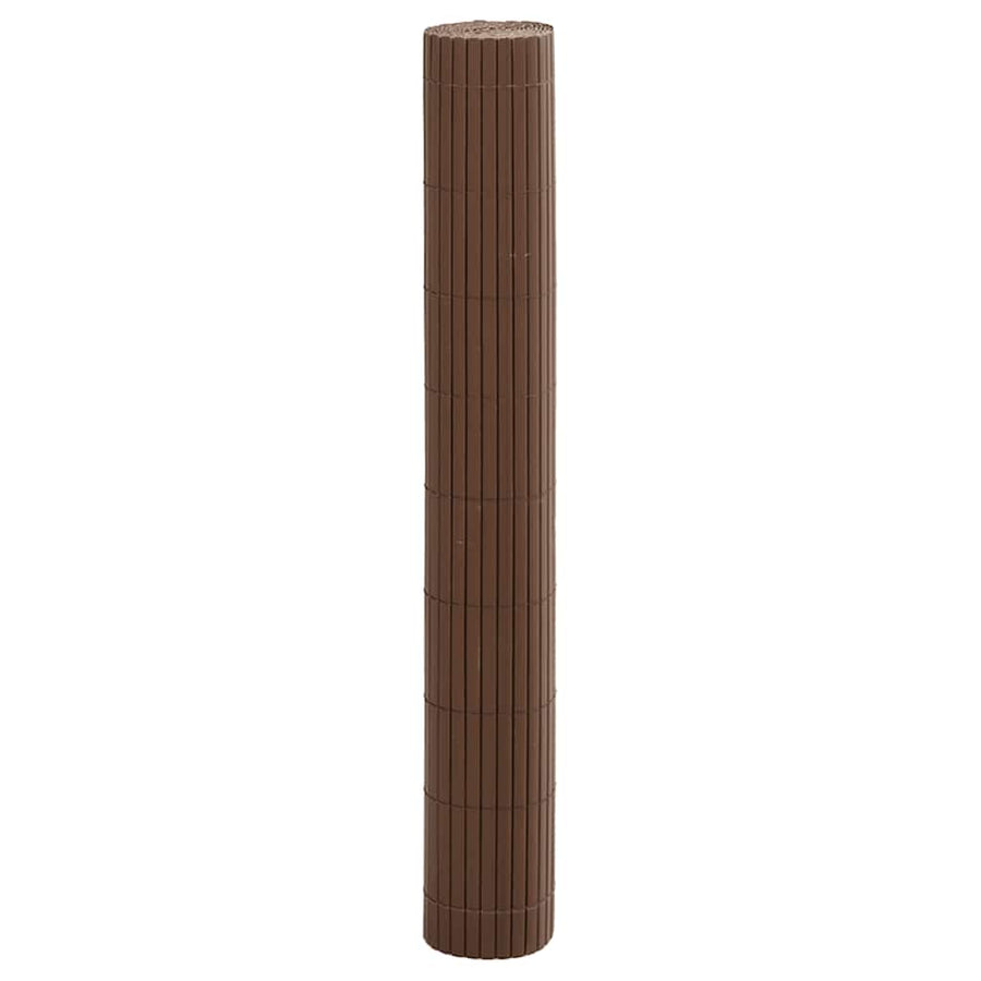 Tuinhek Dubbelzijdig Bruin 1,8x3 m PVC