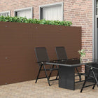 Tuinhek PVC 1,8x3 m bruin dubbelzijdig