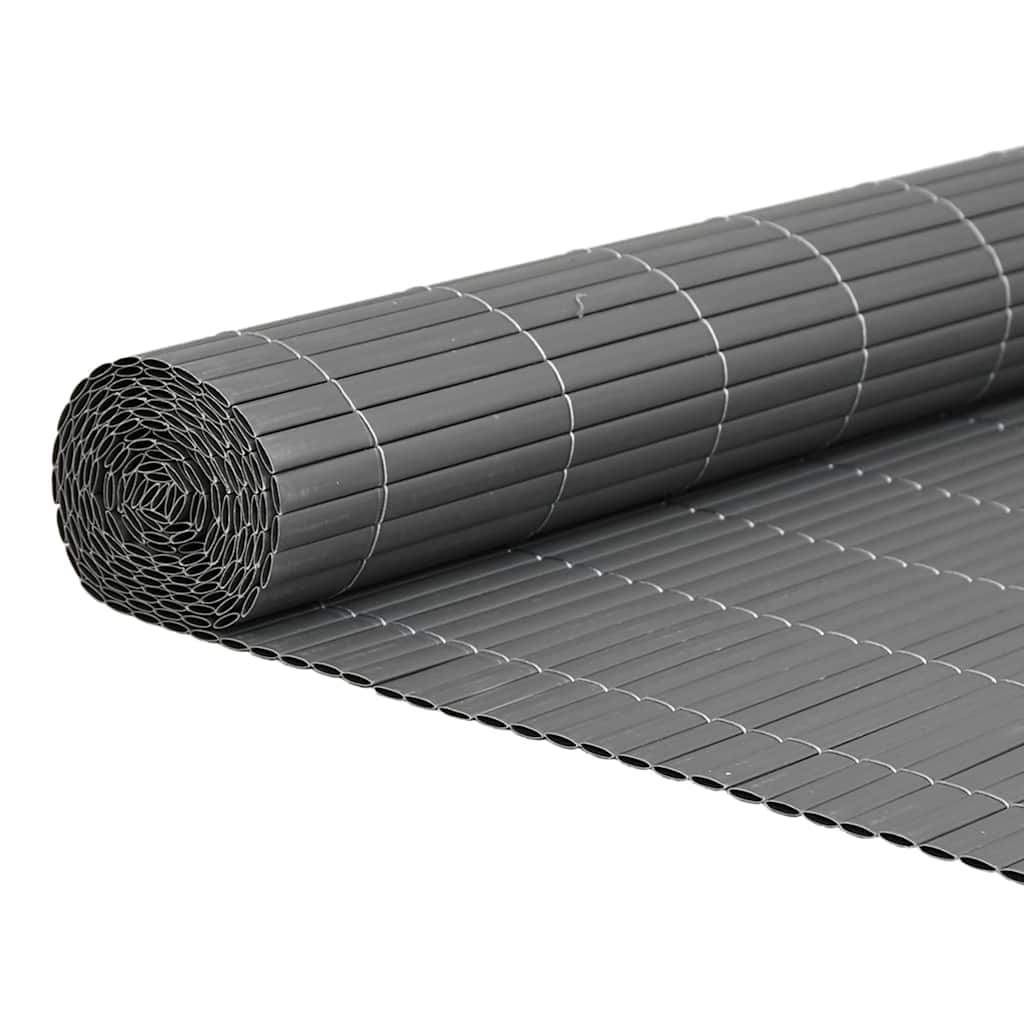 Tuinhek Dubbelzijdig Grijs 1,8x3 m PVC