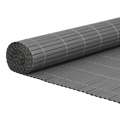 Tuinhek Dubbelzijdig Grijs 1,8x3 m PVC