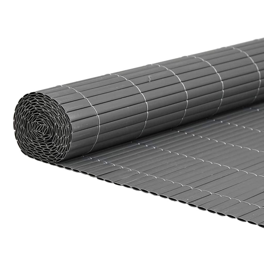 Tuinhek Dubbelzijdig Grijs 1,8x3 m PVC