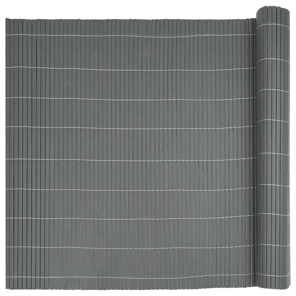 Tuinhek Dubbelzijdig Grijs 1,8x3 m PVC