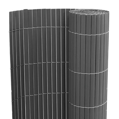 Tuinhek Dubbelzijdig Grijs 1,8x3 m PVC