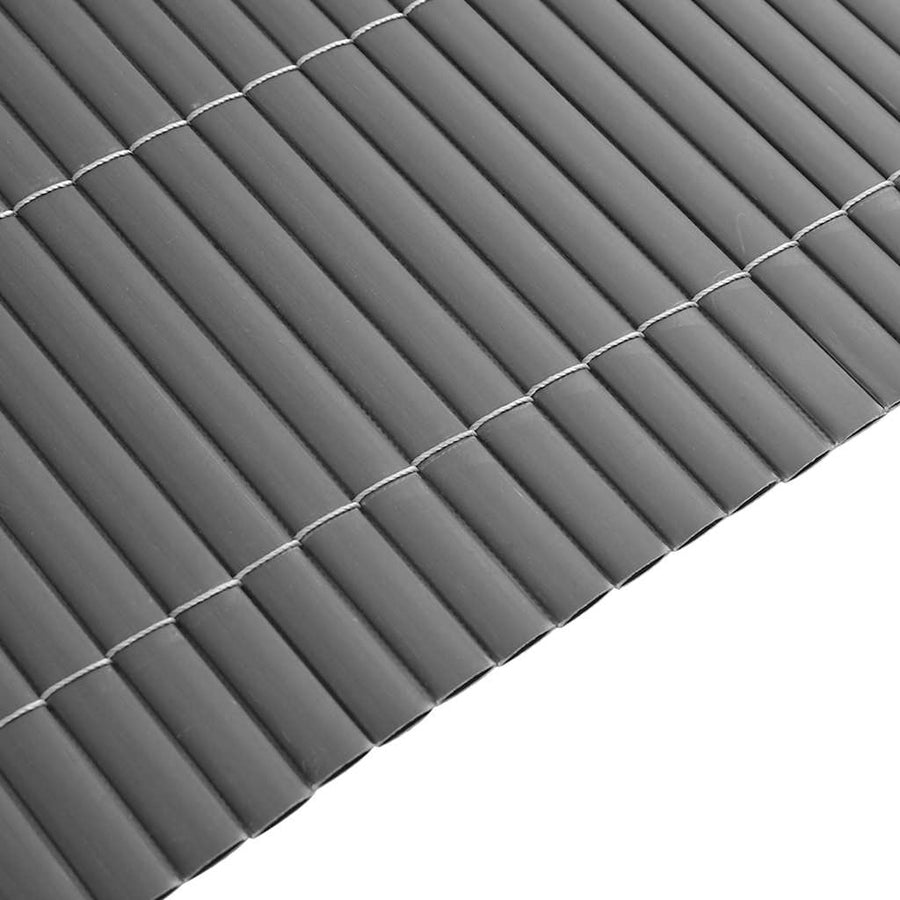 Tuinhek Dubbelzijdig Grijs 1,8x3 m PVC
