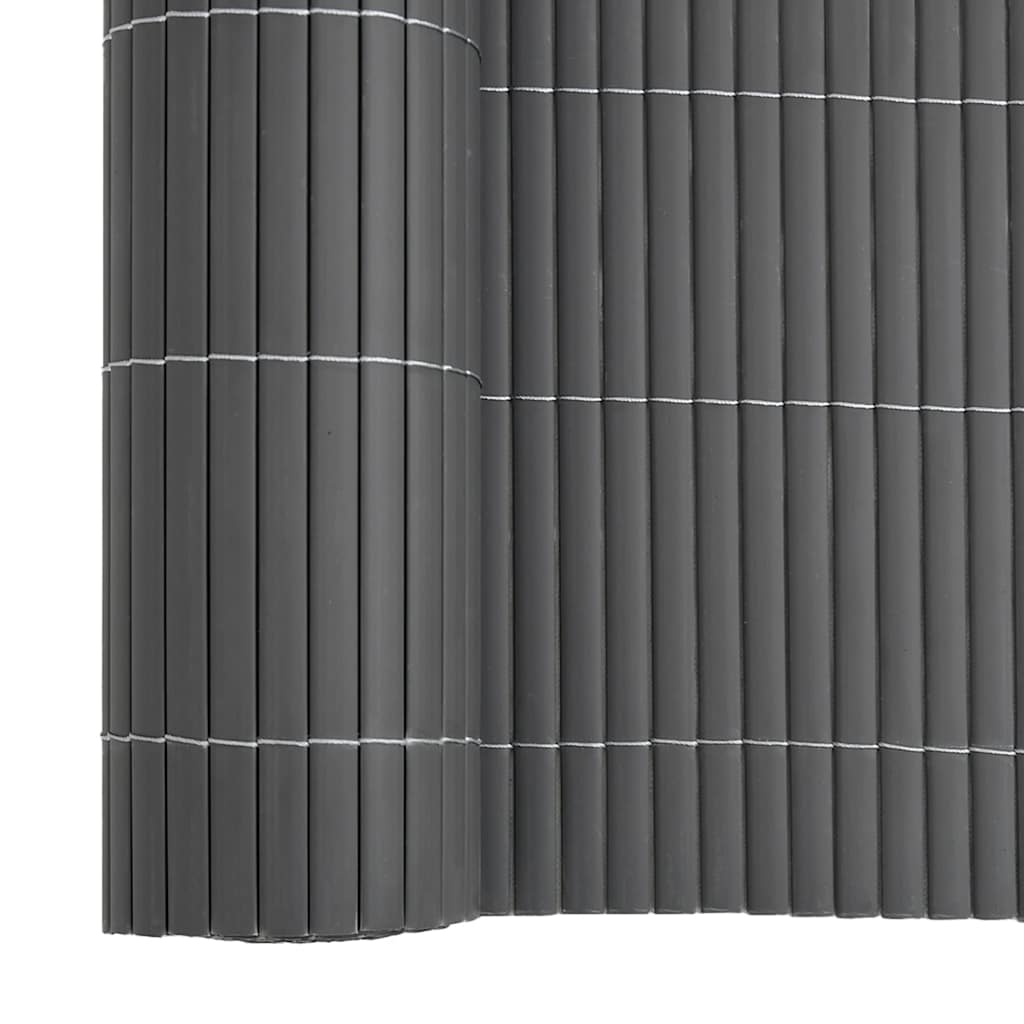 Tuinhek Dubbelzijdig Grijs 1,8x3 m PVC