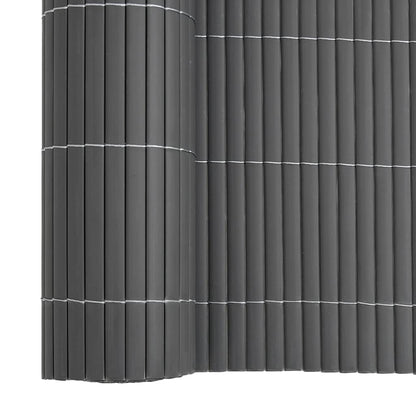 Tuinhek Dubbelzijdig Grijs 1,8x3 m PVC