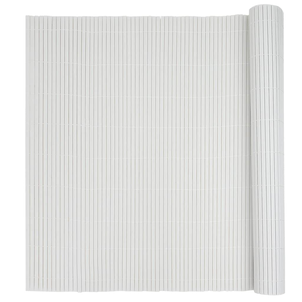 Tuinhek Dubbelzijdig Wit 1,8x5 m PVC