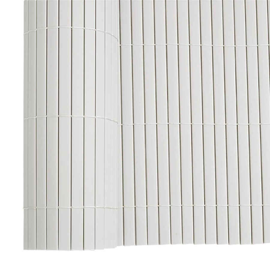 Tuinhek Dubbelzijdig Wit 1,8x5 m PVC