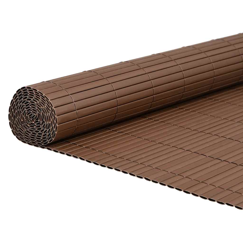 Tuinhek Dubbelzijdig Bruin 1,8x5 m PVC