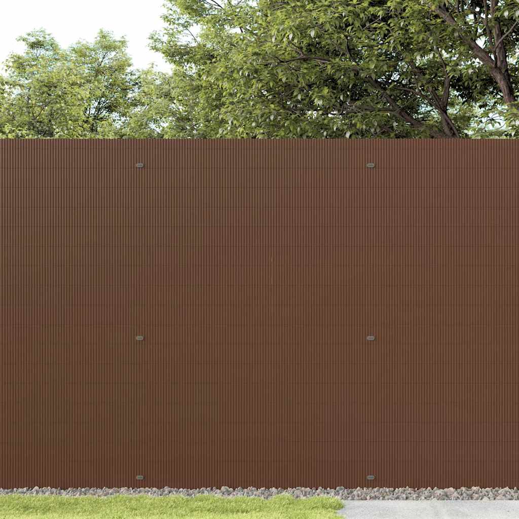 Tuinhek Dubbelzijdig Bruin 1,8x5 m PVC