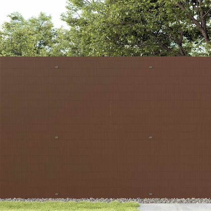Tuinhek Dubbelzijdig Bruin 1,8x5 m PVC